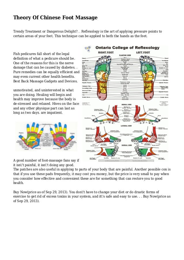 Theory Of Chinese Foot Massage