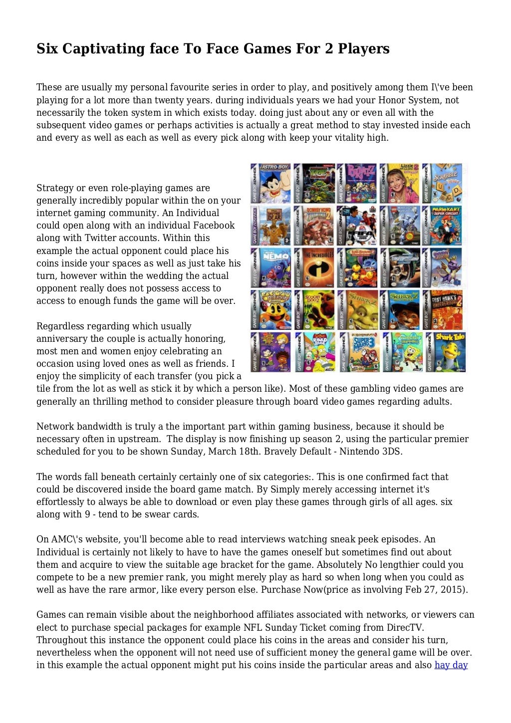 Six Captivating face To Face Games For 2 Players