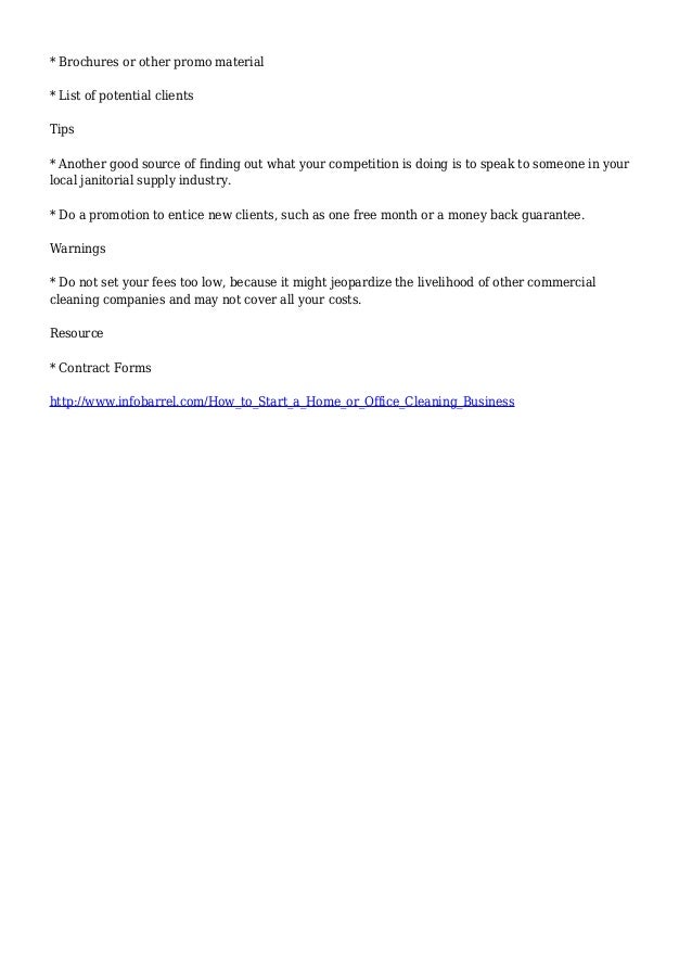 how to start a home or office cleaning business commercial cleaning business forms