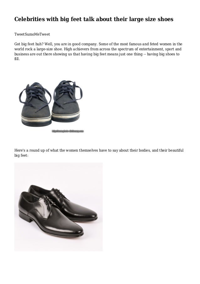 big feet large shoes