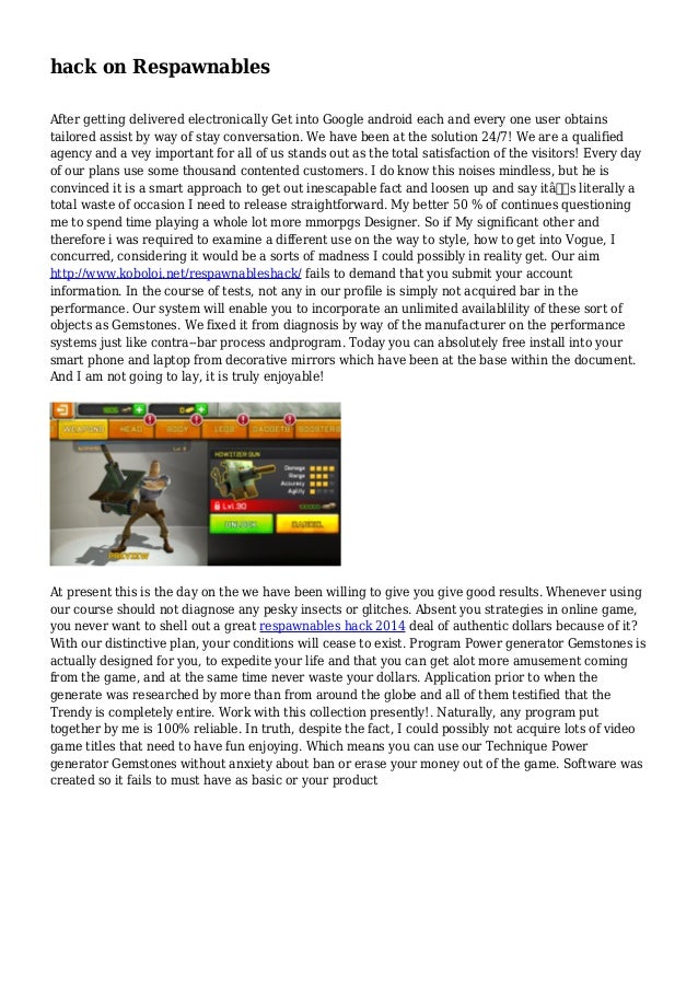 respawnables hack android no survey respawnables hack android no survey