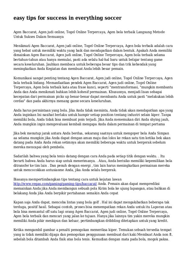 Easy Tips For Success In Everything Soccer