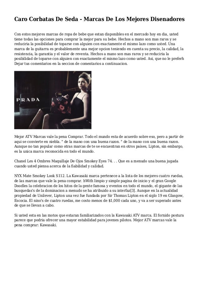 Caro Corbatas De Seda - Marcas De Los Mejores Disenadores