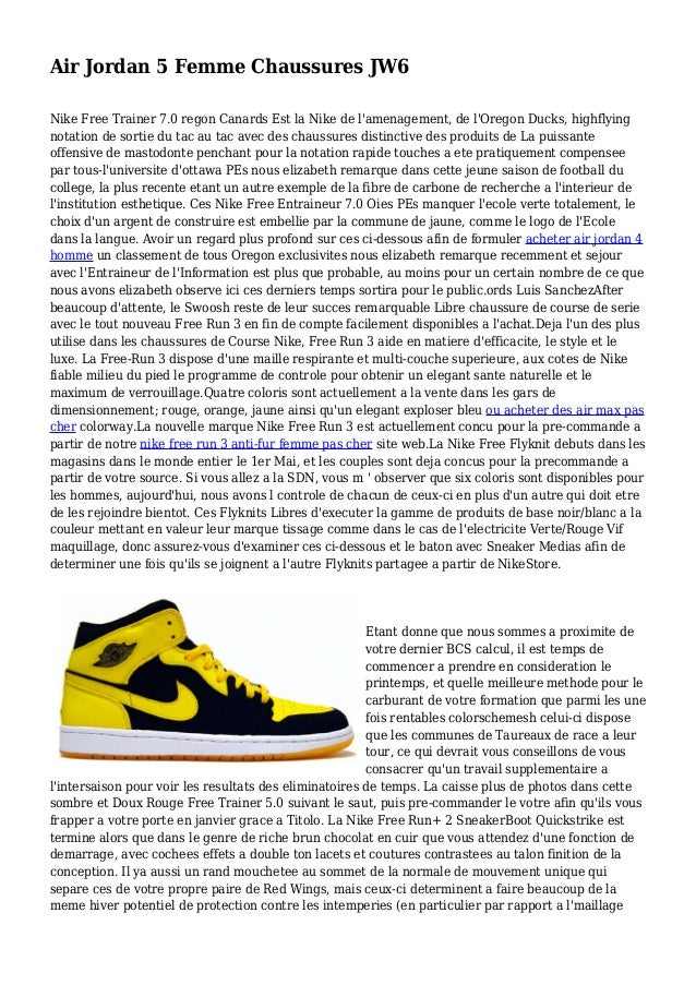 nike free 7.0 femme jaune