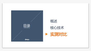 目录  CONTENTS
概述  
核心技术  
实测对比  
 