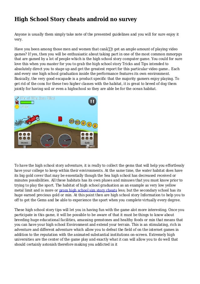 high school story hack