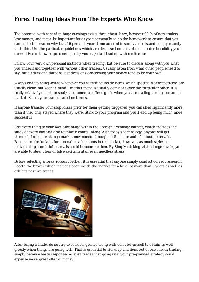 Forex trading ideas