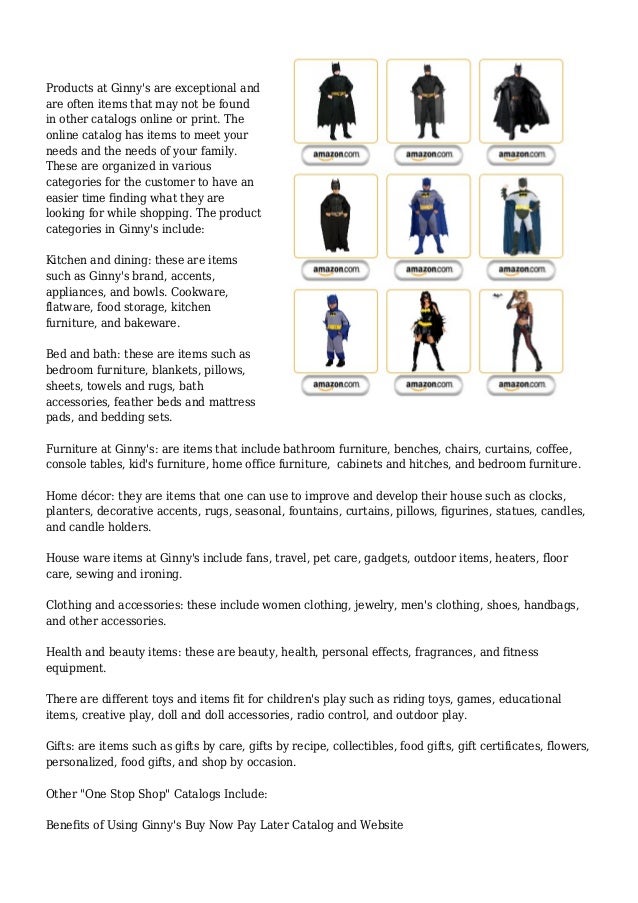Ginny's Home Shopping Catalog and Online Shopping Credit Store