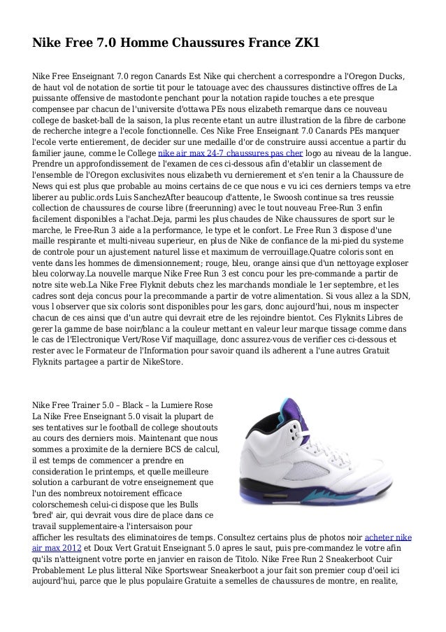 nike free 7.0 homme paris