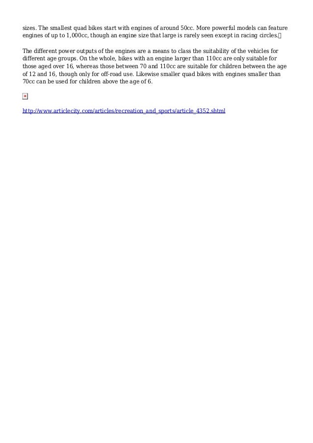 The Different Types of Quad Bikes by Jayden Henry