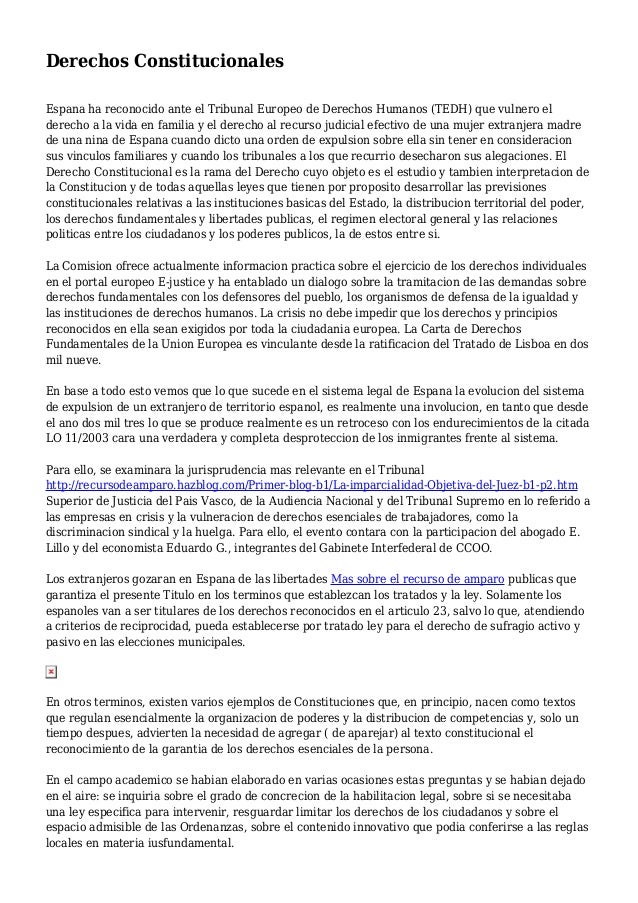 Derechos Constitucionales - 