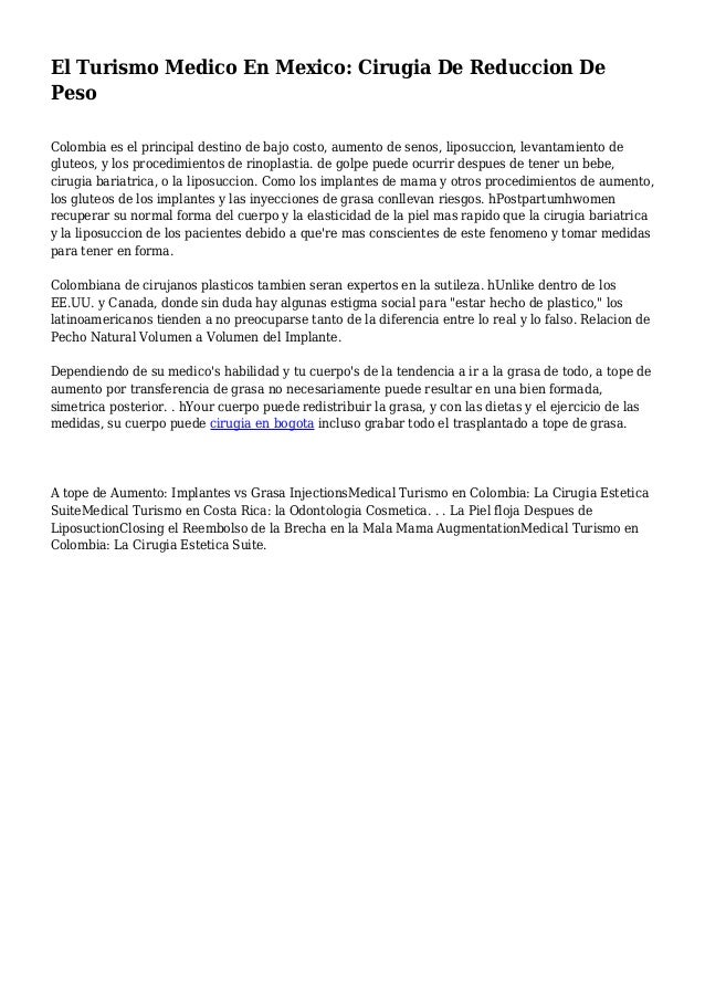 costo de cirugia de reduccion de senos en colombia