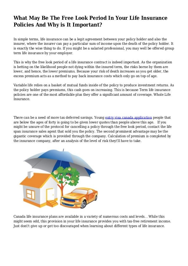 What May Be The Free Look Period In Your Life Insurance