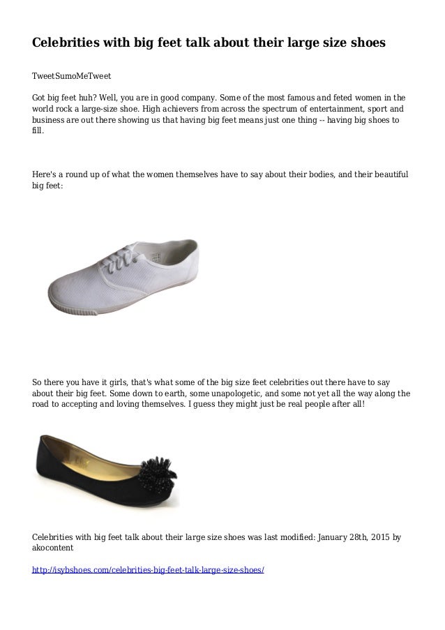 big feet large shoes
