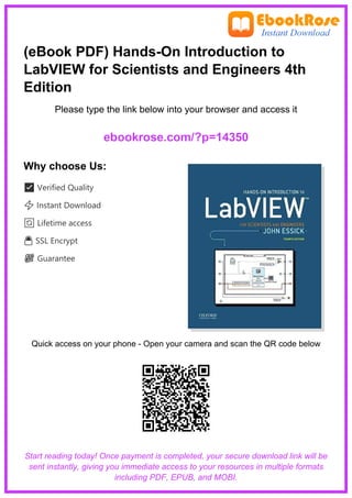 Labview Introduction Soft Hands-On Introduction to LabVIEW for Scientists and Engineers - 4th ...
