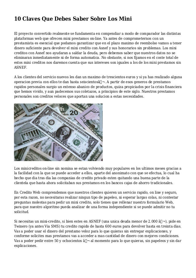 prestamos entendibles oney