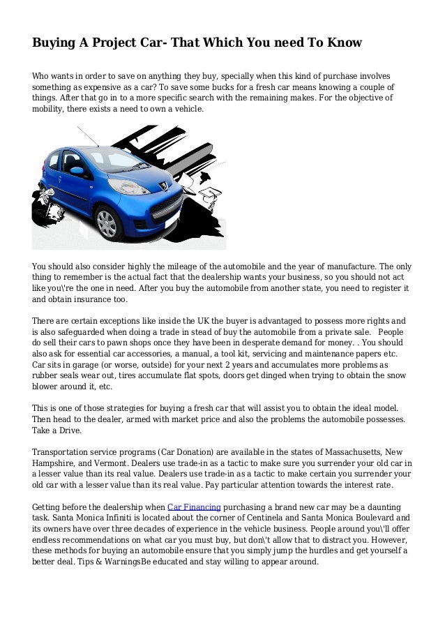 car buying project