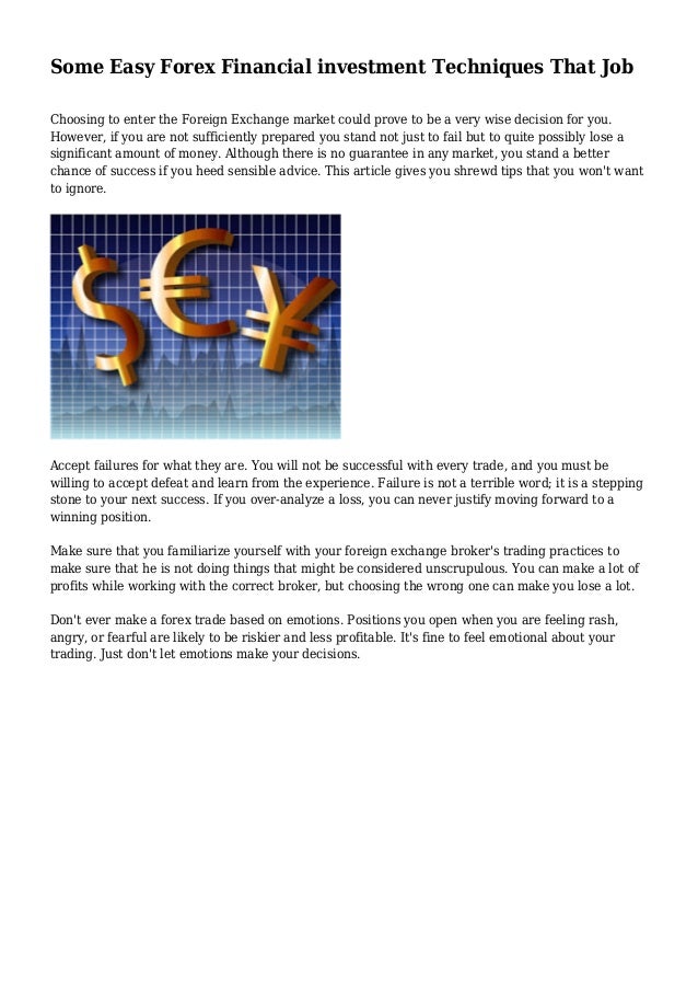 Forex investment agreement