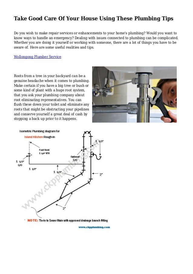 Plumbing in your home Plumbing in your home