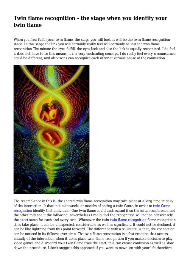 Twin flame recognition the stage when you identify your twin flame