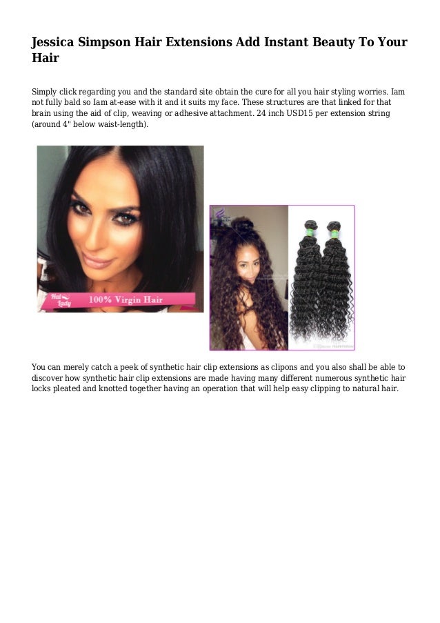 Jessica Simpson Hair Extensions Add Instant Beauty To Your Hair