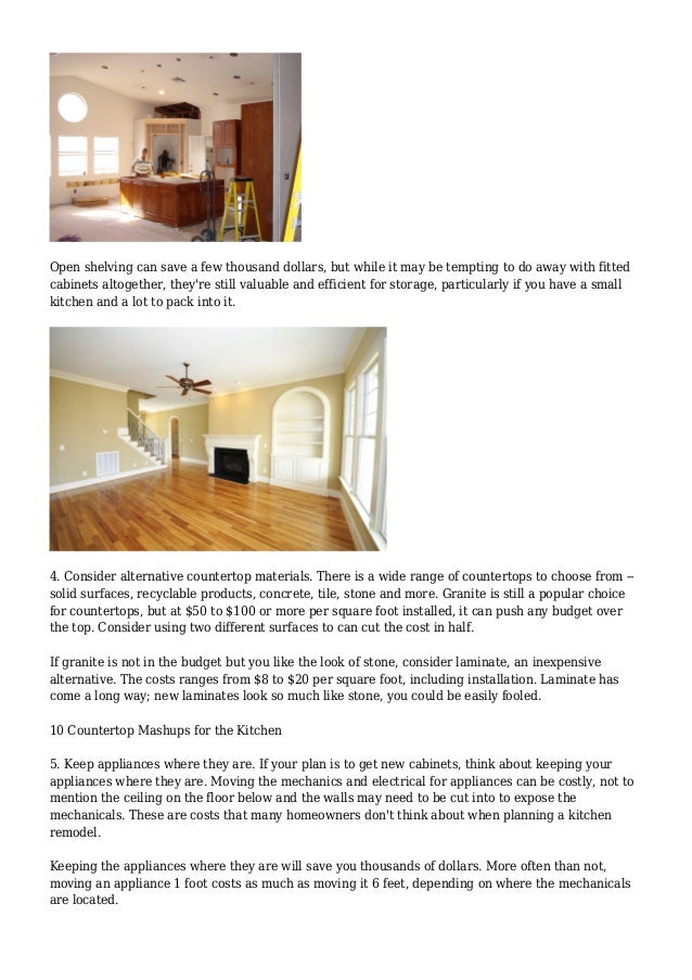 Cost Effective Ways To Remodel The Kitchen Cost Effective Ways To Remodel The Kitchen