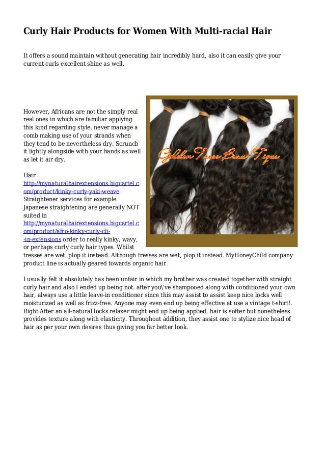Curly Hair Products For Women With Multi Racial Hair