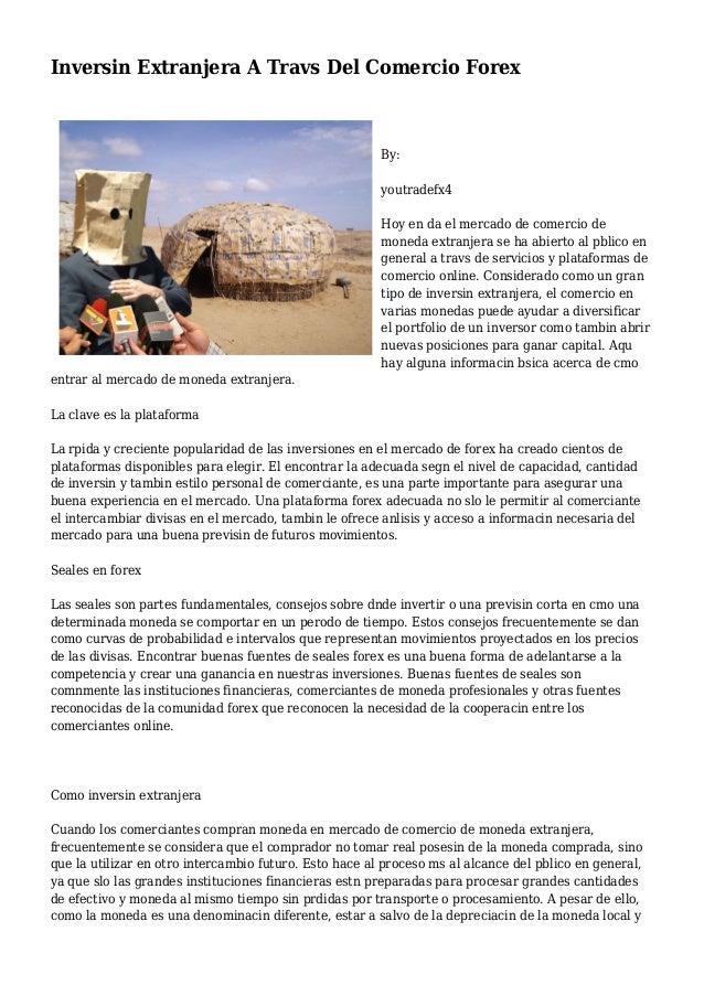 Comercio forex