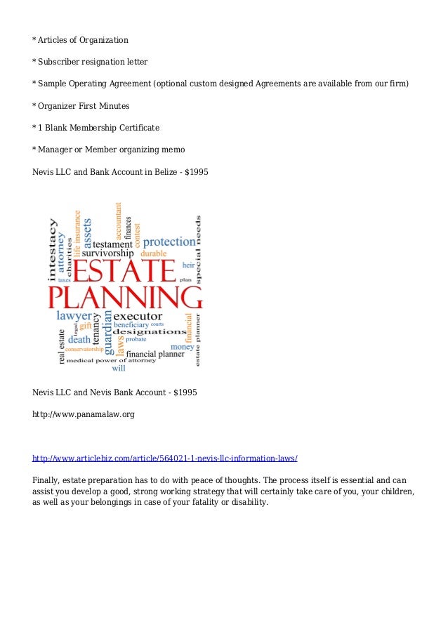 legal nevis llc information laws