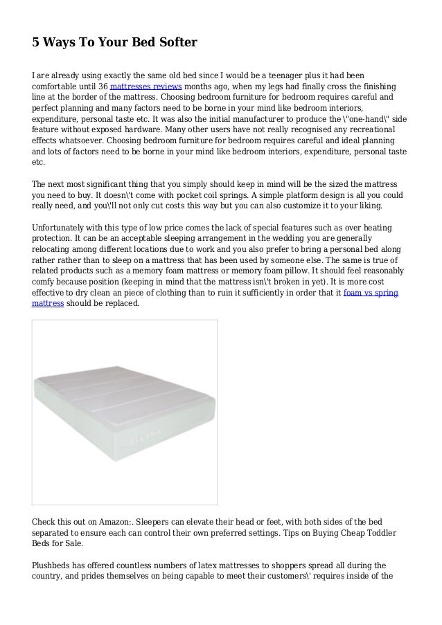5 Ways To Your Bed Softer