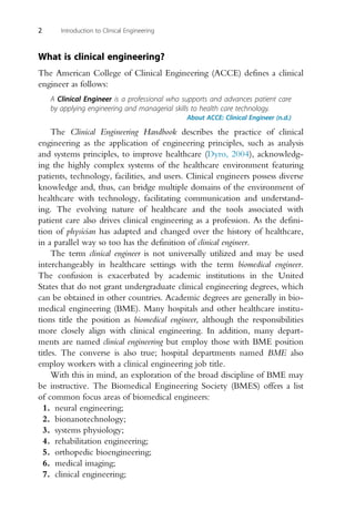 Clinical Engineering Notebook Introduction to Clinical Engineering 1st Edition Samantha Jacques | PDF