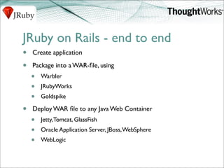 J Ruby Power On The Jvm