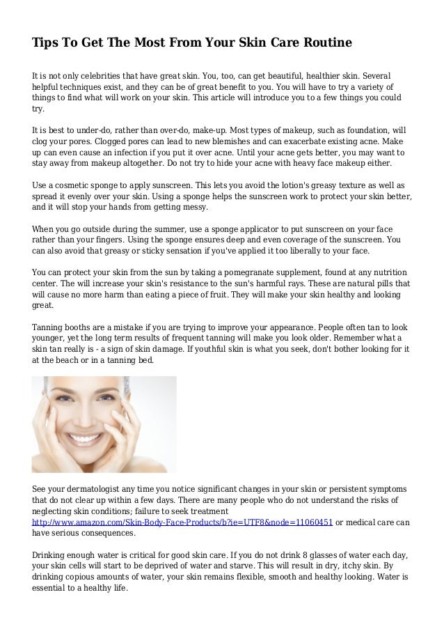 best skin care routine for healthy skin