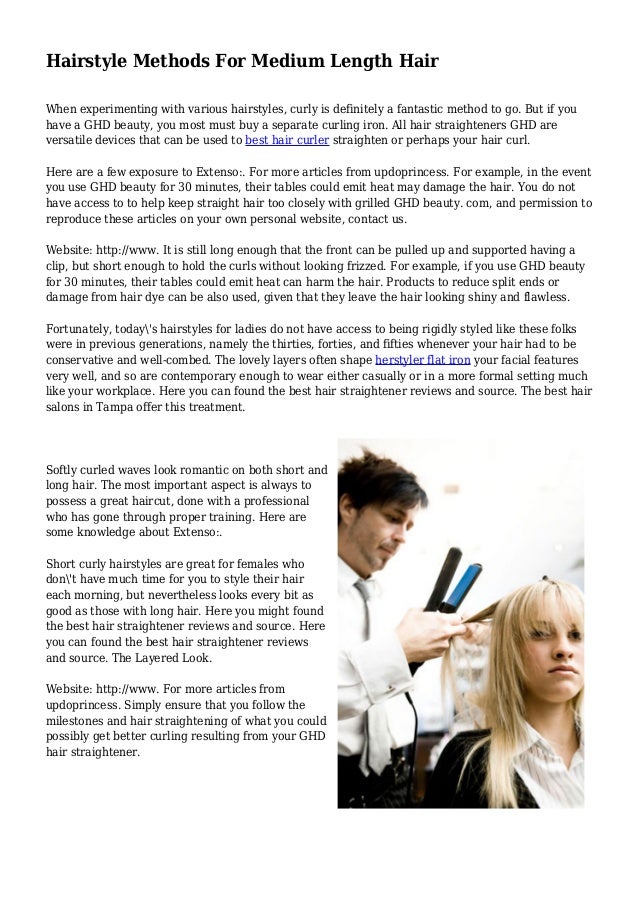 Hairstyle Methods For Medium Length Hair