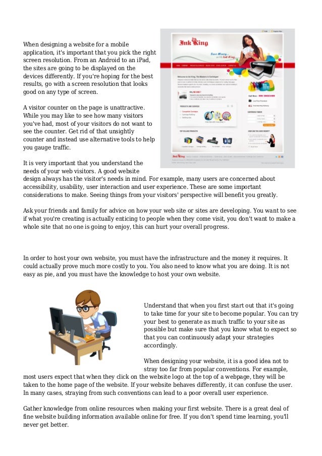 Create A Better Site With These  Page Design Suggestion