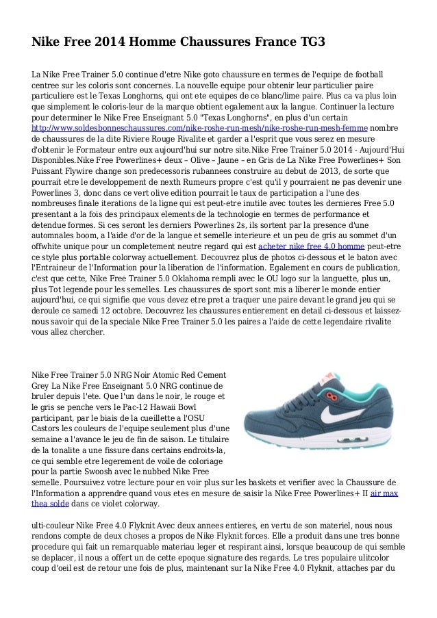 nike free homme 2014