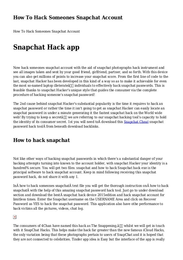 hack someones snapchat hack someones snapchat