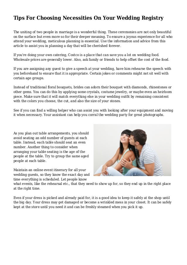 registry necessities