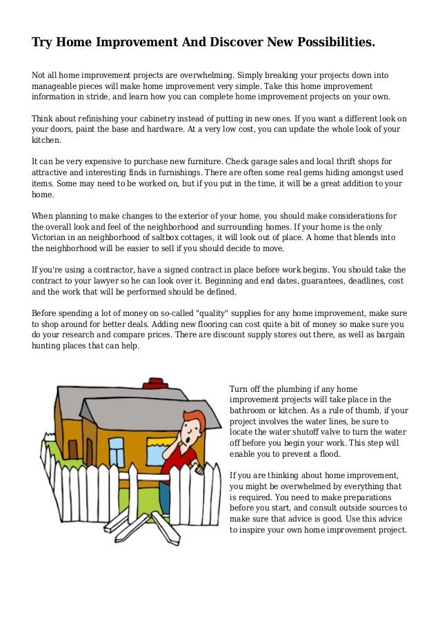simple home improvement contract