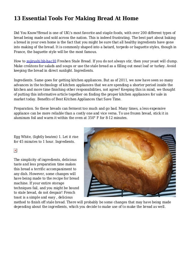 13 Essential Tools For Making Bread At Home