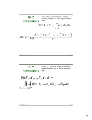 Probability Density Functions