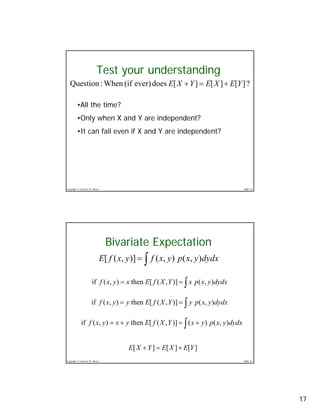 Probability Density Functions