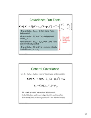 Probability Density Functions