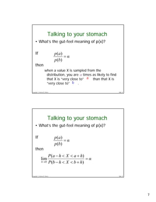 Probability Density Functions