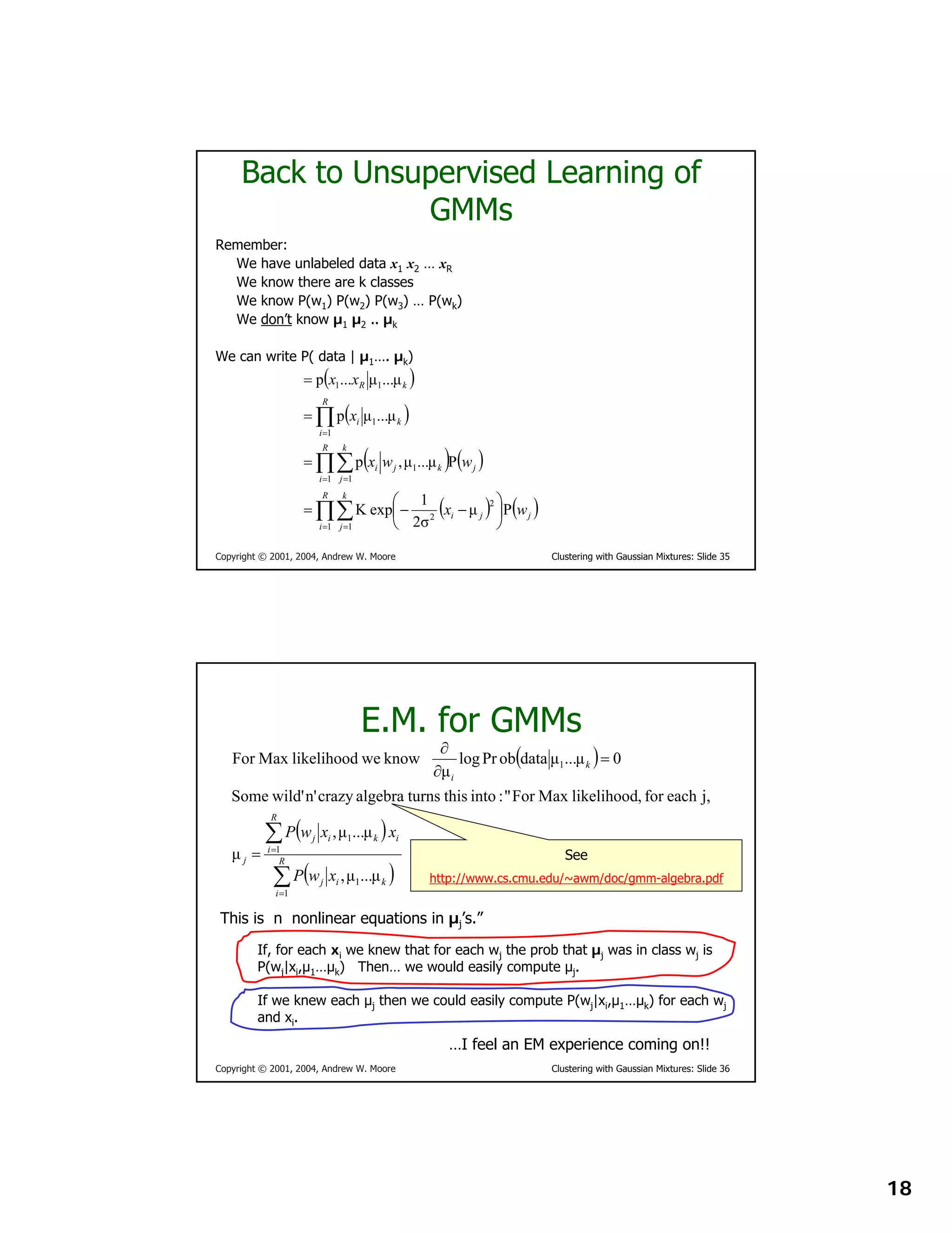 Gaussian Mixture Models