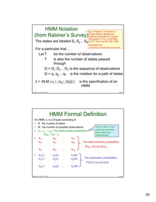 Hidden Markov Models
