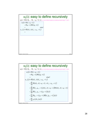 Hidden Markov Models