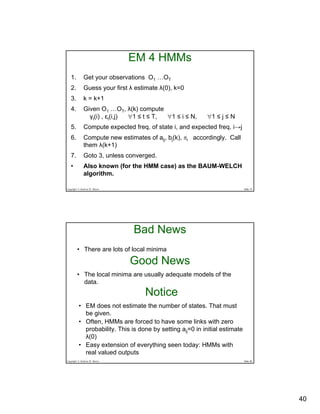Hidden Markov Models