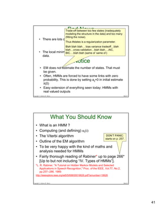 Hidden Markov Models