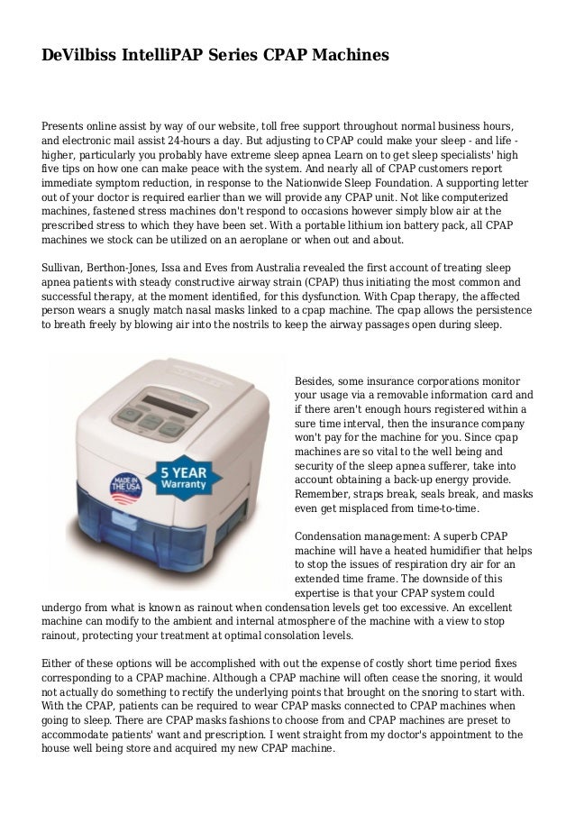 DeVilbiss IntelliPAP Series CPAP Machines